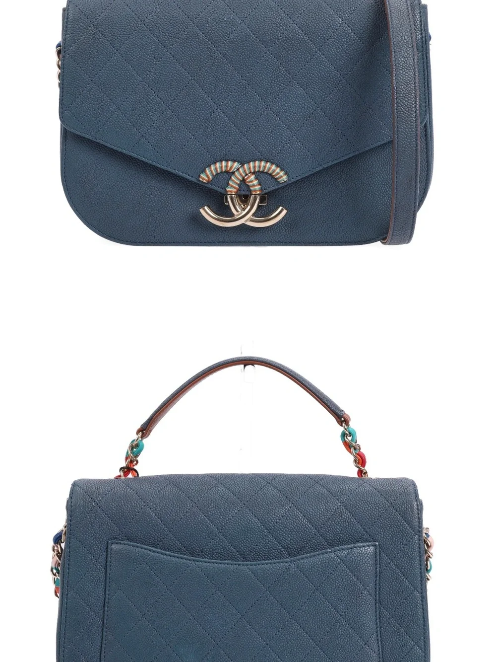 Chanel Cuba edition blue caviar with gold hardware